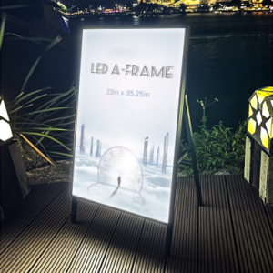 36"H x 24"W Single Sided LED A-Frame Sign
