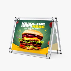 4' Single Sided Banner A-Frame Sign