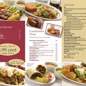 100k 5.5" x 11" Full Color Menus / Brochures 60lb
